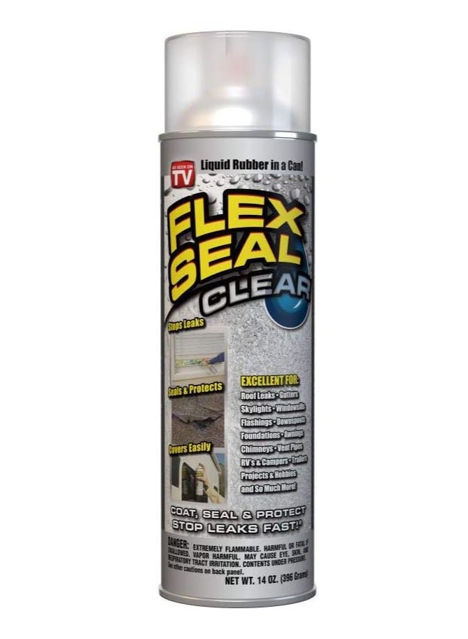 Flex Seal Liquid Rubber Sealant Coating Spray Clear 396 G - Image 1