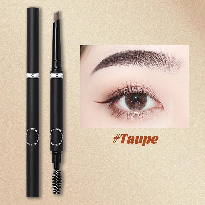 Precision Eyebrow Pen with DiamondShaped Tip Retractable Design Waterproof LongLasting Natural Brow Definition Taupe - Image 2