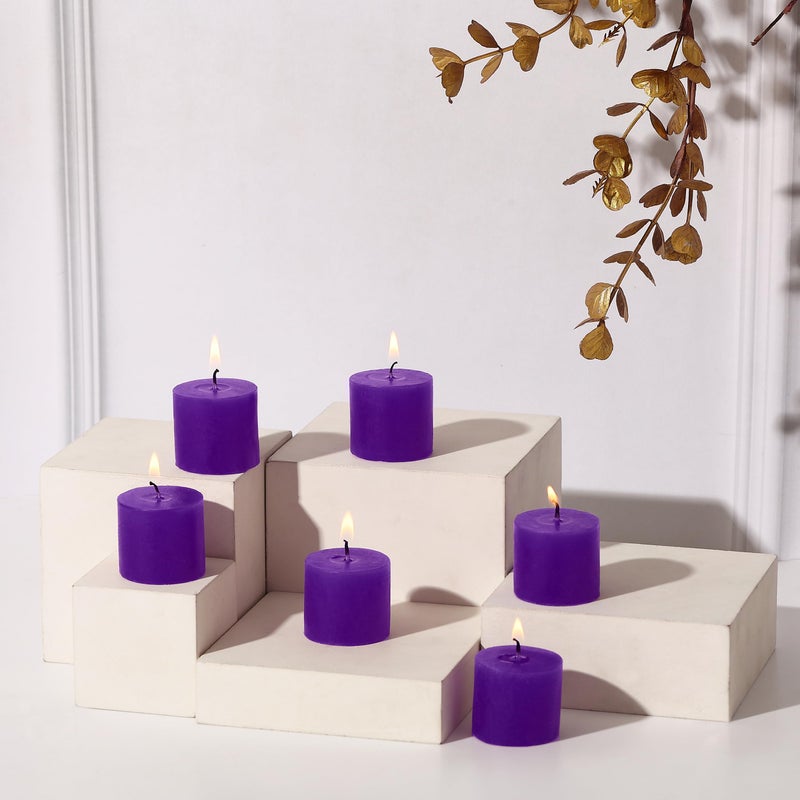 PROSPERRO LUMO by Parkash Candles Fragrance Votive Candle Set || Smokeless Scented || Aroma || Candles for Decoration || Wedding Decoration || Burns Upto 8 Hours | Pack of 6 | (Lavender) - Image 5
