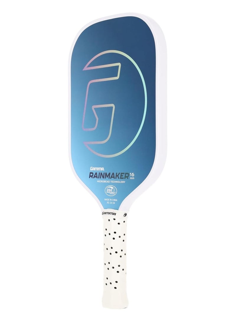 Gamma GAMMA Rainmaker Pickleball Paddle – Lightweight, Large Sweet Spot, Microbead Carbon Fiber Face for Increased Spin & Control, Customizable Swing Weight, 16mm & Available in 6 Colors  - Image 3