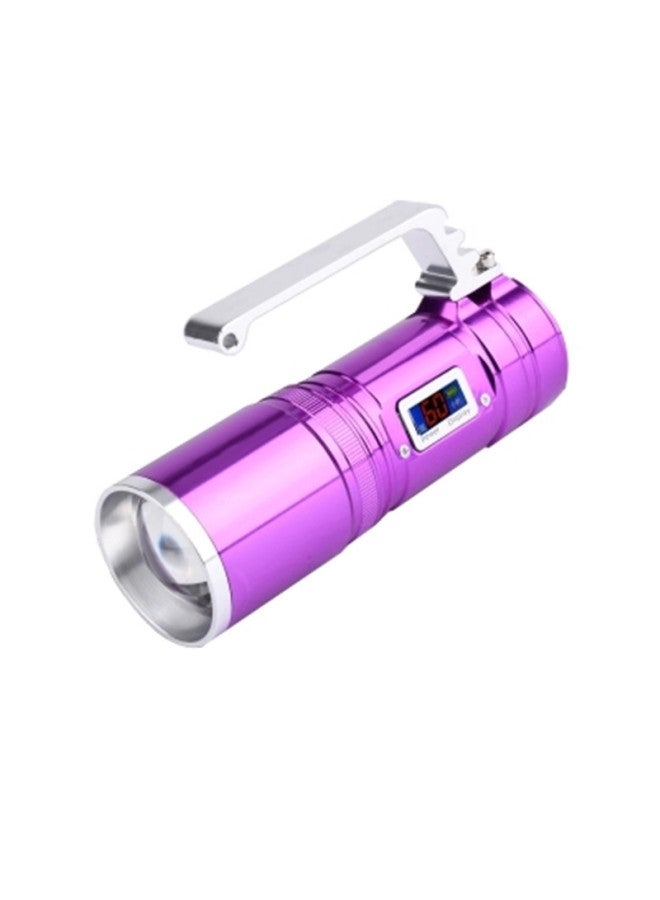 Direct Blue Fishing Lights Night Fishing Lights Dual Light Source Three Light Source Charging 9 Zoom-Color:Blue White Yellow Purple + Data Line + Fishing Box Bracket  - Image 2