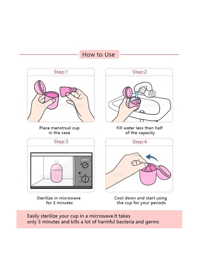 Feminy - Feminy Menstrual Cup with Silicone Sterilizer Cup Holder - Image 1