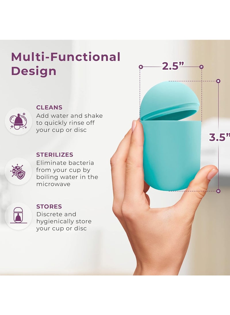 Feminy - Feminy Menstrual Cup with Silicone Sterilizer Cup Holder - Image 1