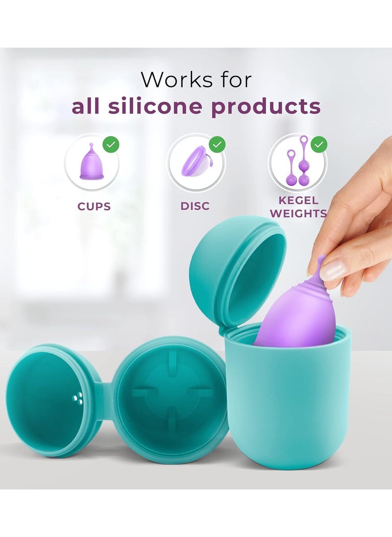 Feminy - Feminy Menstrual Cup with Silicone Sterilizer Cup Holder - Image 1