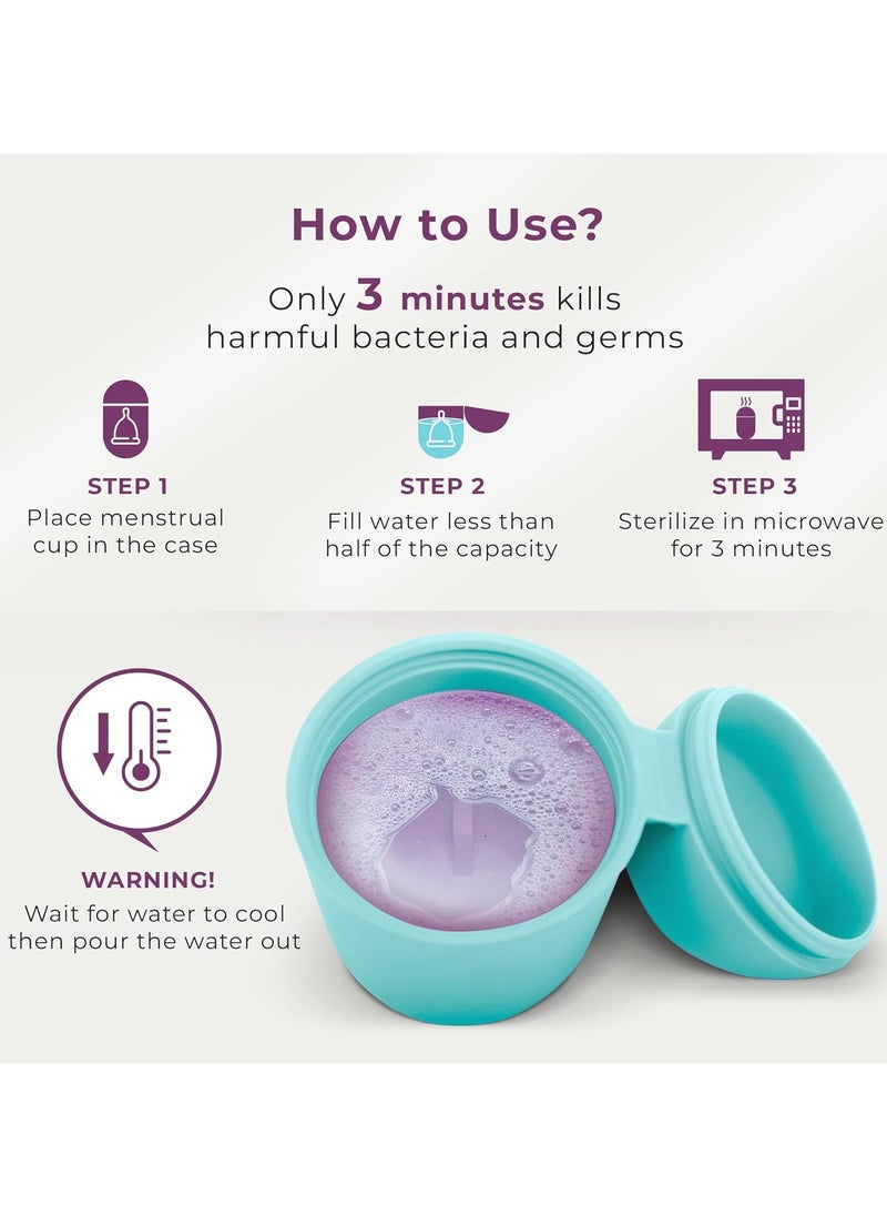 Feminy - Feminy Menstrual Cup with Silicone Sterilizer Cup Holder - Image 1