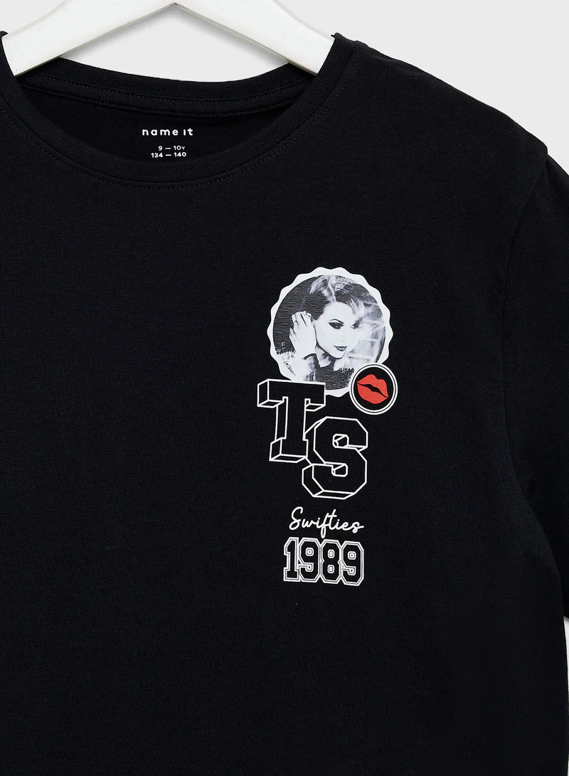 نيم ات Kids Nkfeyre Crew Neck T-Shirt
