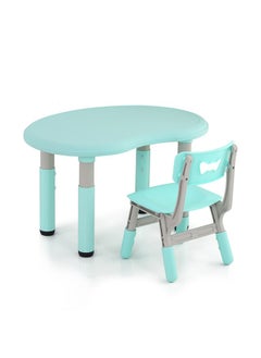XIANGYU Peanut Shape Kids Desk And Chair Kid Adjust Adjustable Table Set  - Image 1
