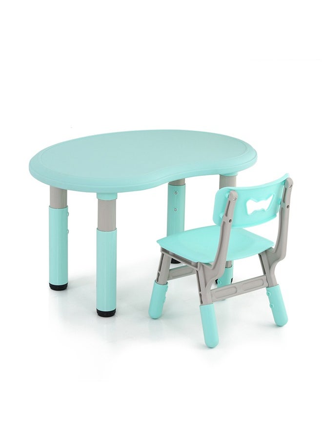 XIANGYU Peanut Shape Kids Desk And Chair Kid Adjust Adjustable Table Set  - Image 1