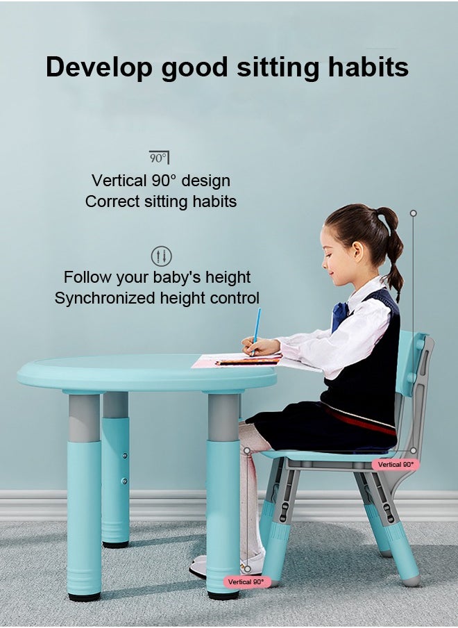 XIANGYU Peanut Shape Kids Desk And Chair Kid Adjust Adjustable Table Set  - Image 3