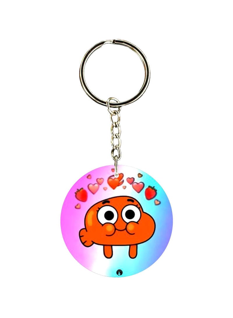 RKN Fish Printed Dual Sided Keychain