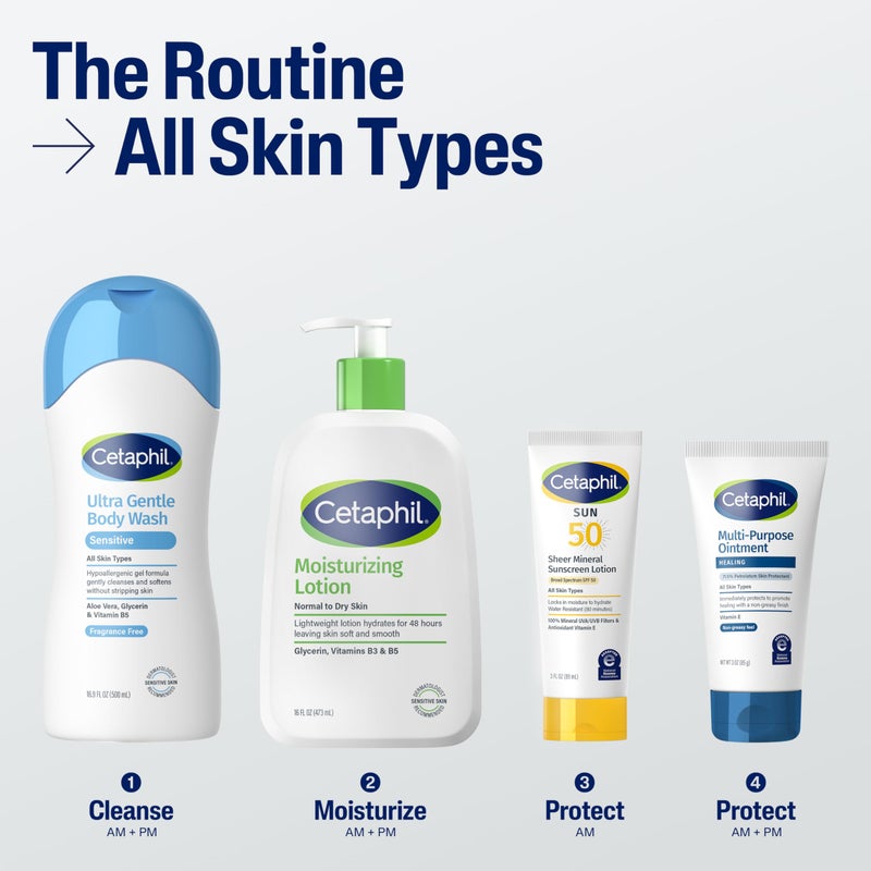 CETAPHIL Healing Ointment, 3 oz, For Dry, Chapped, Irritated Skin, Heals and Protects, Soothes Cracked Hands and Chapped Lips, Hypoallergenic, Fragrance Free - Image 5