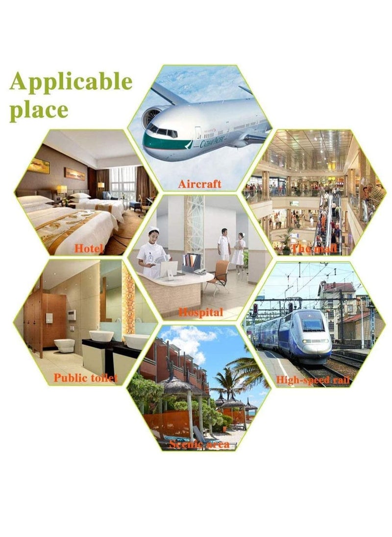 SYOSI Disposable Paper Stronger Thicker Safe Antibacterial Waterproof Toilet Seat Covers Maternal Toilet mat Travel Essential Office Kids Potty Training or Public Toilet 20PCS  - Image 2