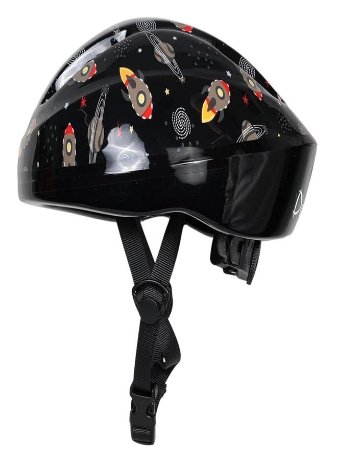Airavat 7511 Mini Rider Kids Cycling & Skating Helmet, Aerodynamic Shape, Size Adjustable with Quick Release Buckle (Black) - Image 1
