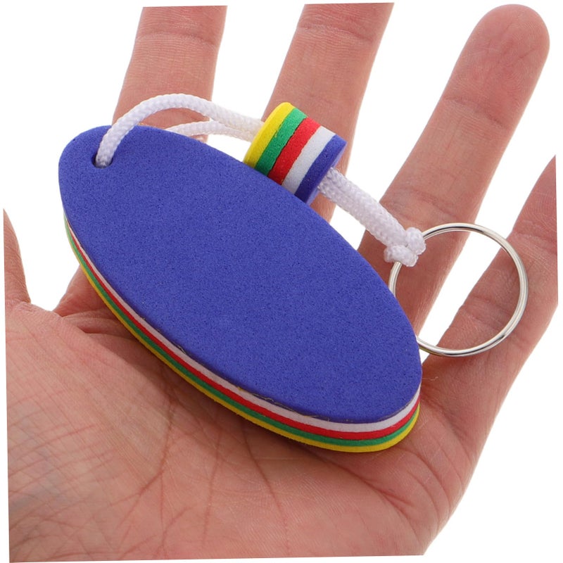 6pcs Orange Foam Floating Keychain for Boating Surfing Water Sports with Surfboard Pendant - Image 5