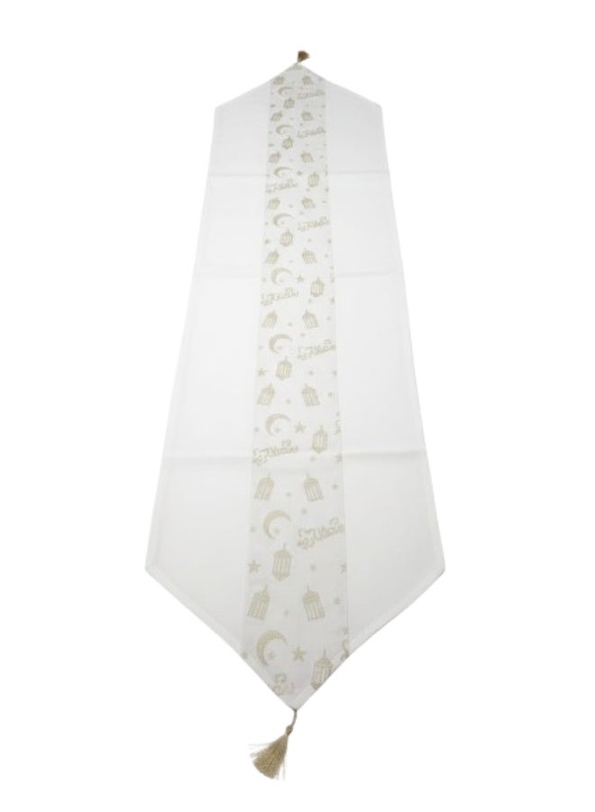 Ramadan 3 piece decor set (2 cushion covers + table runner) with a modern Islamic design - Image 4