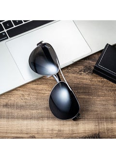 JESOU 6-in-1 Deluxe Gift Set: Sunglasses, Belt, Wallet, Keychain, Signature Pen, and Large Dial Quartz Watch.  - Image 3