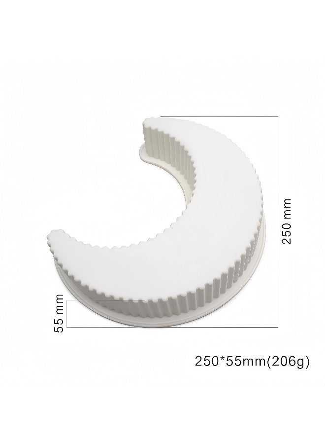 قالب كيك سيليكون ثلاثي الأبعاد للمطبخ والتحضير (206 جم) | لكيكات/خبز/بيتزا كبيرة الحجم - Image 3