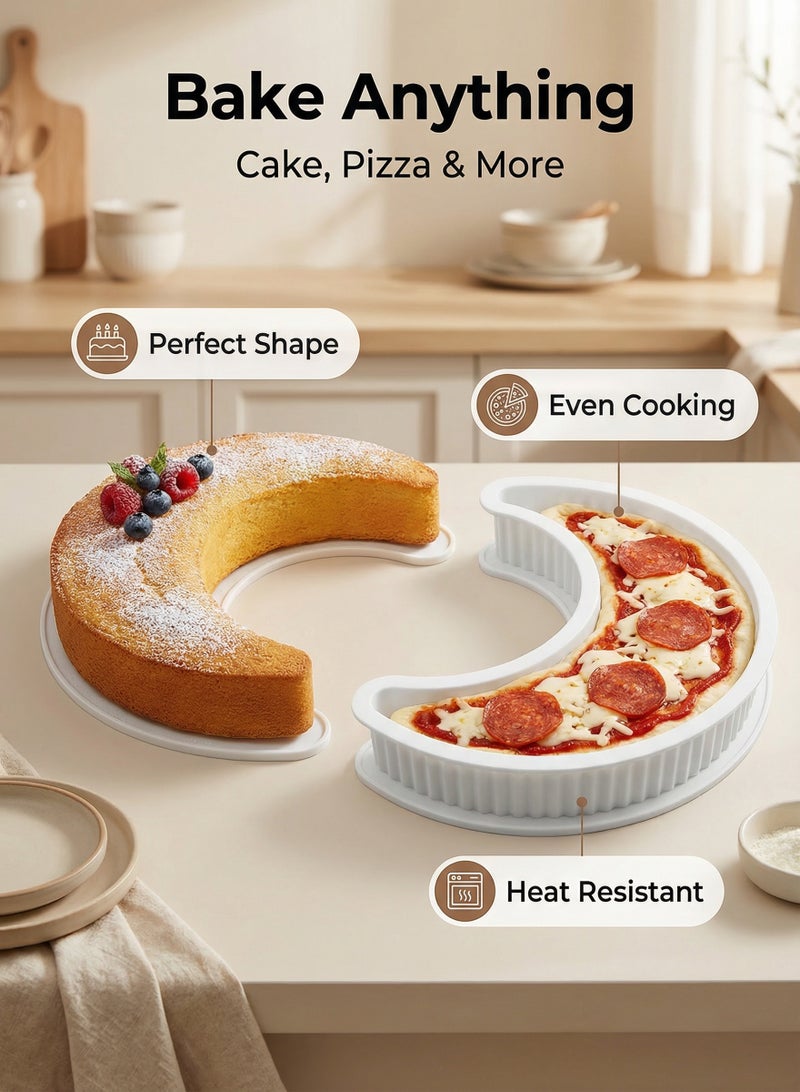 قالب كيك سيليكون ثلاثي الأبعاد للمطبخ والتحضير (206 جم) | لكيكات/خبز/بيتزا كبيرة الحجم - Image 5