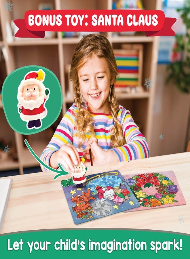 Funcils Christmas Special - Dot Stickers for Toddlers, Holiday Theme Dot Art Activity for Kids, DIY Craft Kit, Stocking Stuffers, Christmas Gifts for Boys & Girls Ages 3, 4, 5, 6, 7 Year Old - Image 4