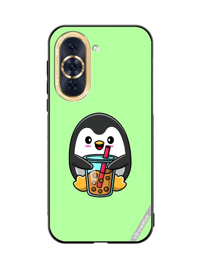 VR CREATIVE Protective Case Cover For Huawei Nova 10 Pro Penguine Cola Design Multicolour  - Image 1