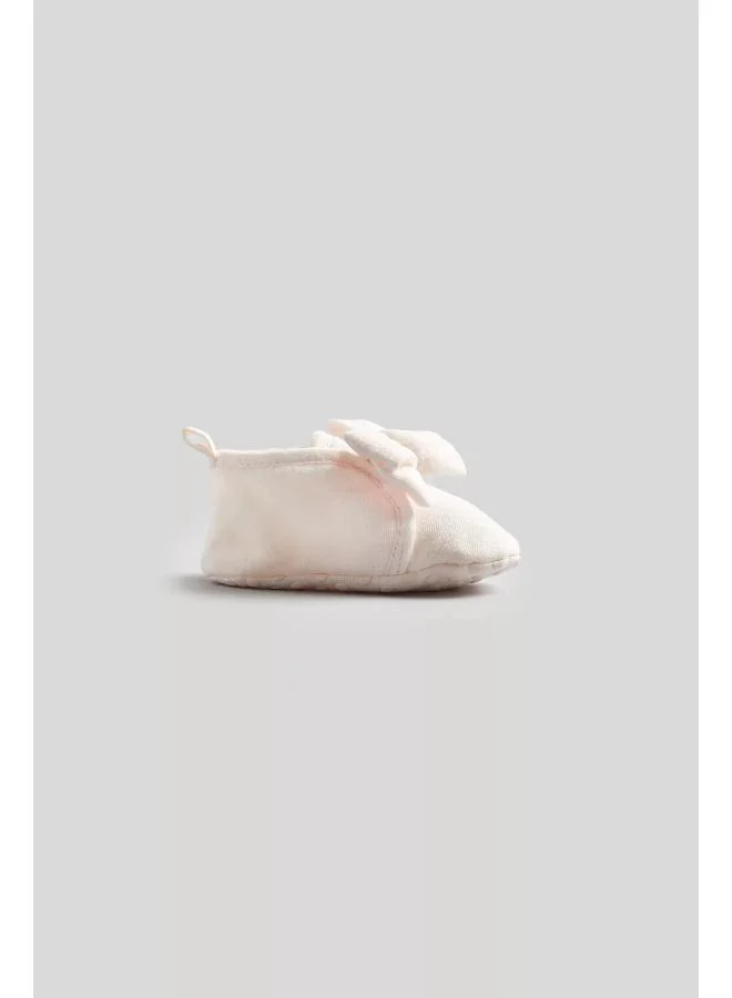 مذركير Pink Bow Pram Shoes