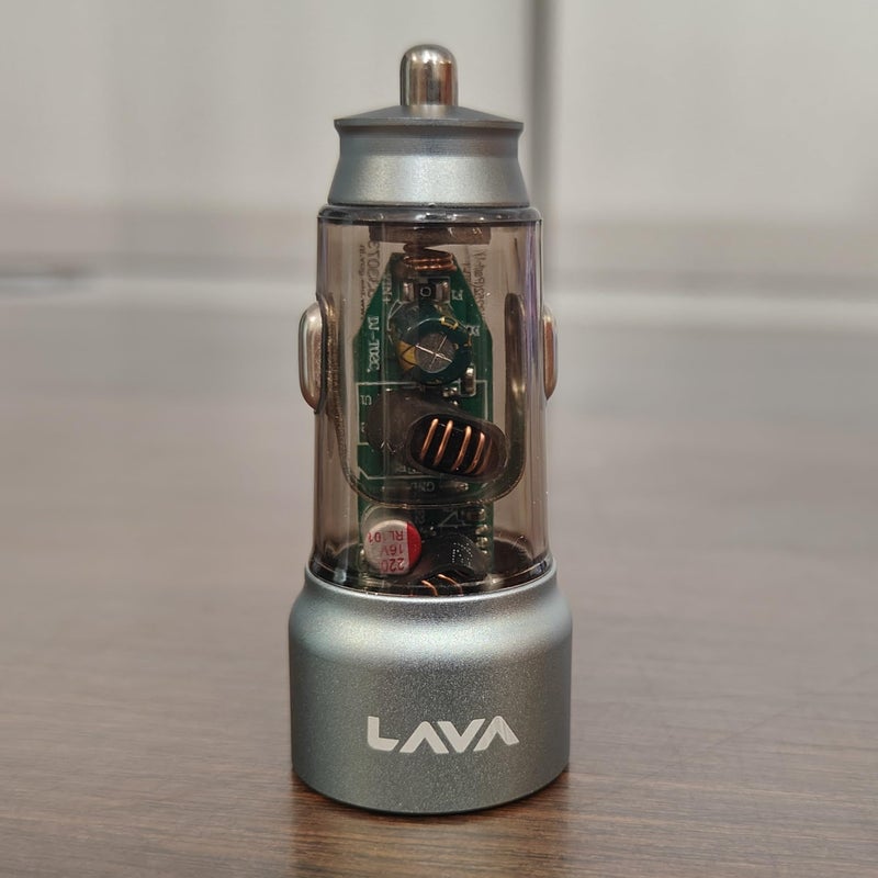LAVA Dual Output Fast Car Charger with Type-C PD & USB,Aluminium Metal Transparent Body, Compatible with Cars for iPhone & Android Smartphone, Smartwatch, Earbud, Power Bank (Black) - Image 5