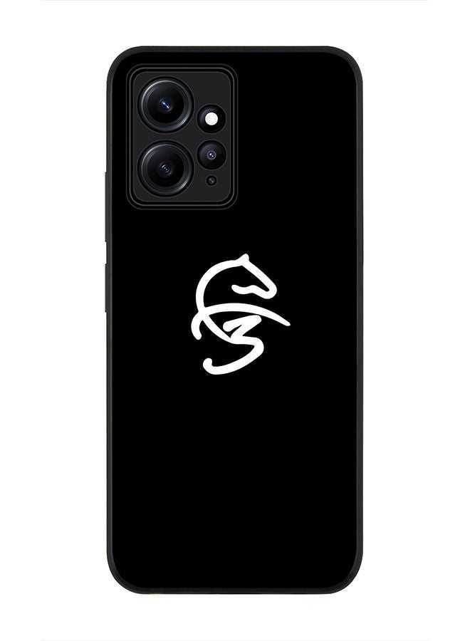 Stylizedd حافظة سوداء متينة لهاتف Redmi Note 12 4G، حافظة رفيعة، حواف مطاطية مرنة، مضادة للسقوط، غلاف TPU جل رقيق - فاز3 أيقونة سوداء - Image 1