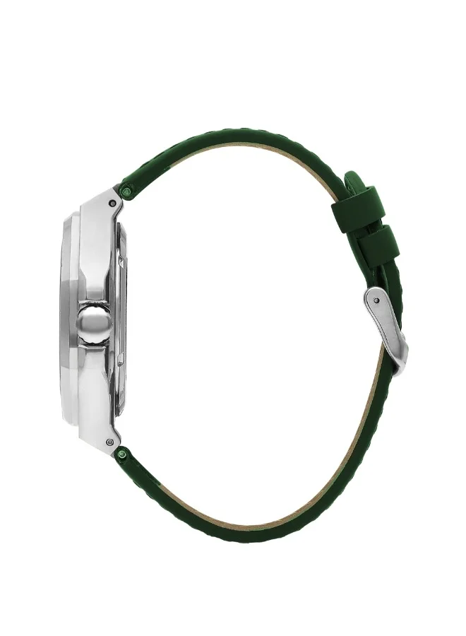 Lee Cooper Lee Cooper LC07978.377 Men Automatic  Display Watch & Leather Strap Green