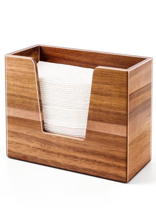 SWKHDKX Paper Towel Holder Countertop, Wooden Napkin Dispenser for Bathroom Kitchen, C-Fold, Z-Fold, Trifold Hand Paper Towel Holder Dispenser - Image 1