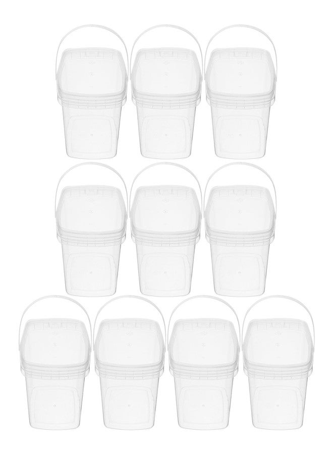 هيموتون دلو تخزين صغير من هيموتون مع غطاء، أبعاده 3.74 × 3.74 × 3.38 بوصة، حاوية بلاستيكية شفافة قابلة لإعادة الاستخدام لحفظ الزبادي المجمد والمربى والطعام - Image 1