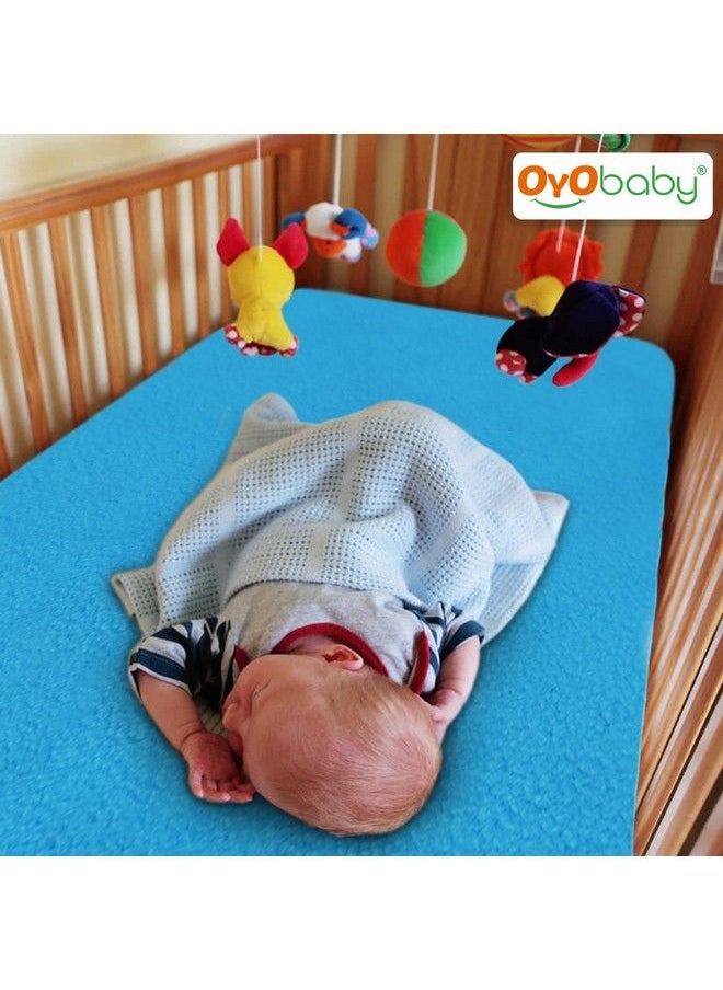 OYO BABY Waterproof Baby Bed Protector Dry Sheets For New Born Babies ; Reusable Mats ; Cot & Bassinet Gift Pack (Gift Pack 2 (70Cm X 50Cm) Salmon Rose + Firoza)  - Image 3