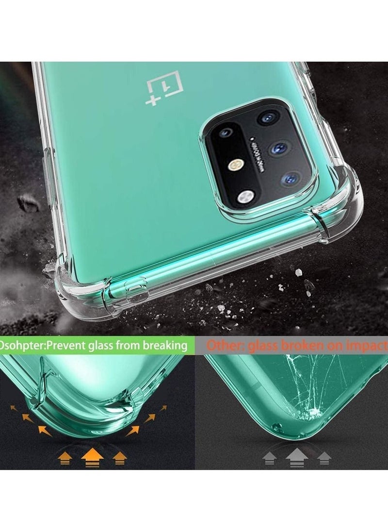 حافظة لهاتف Oneplus 8T غطاء خلفي وسادة هوائية ناعمة سيليكون مضادة للصدمات ومقاومة للخدوش واقي حواف - Image 2