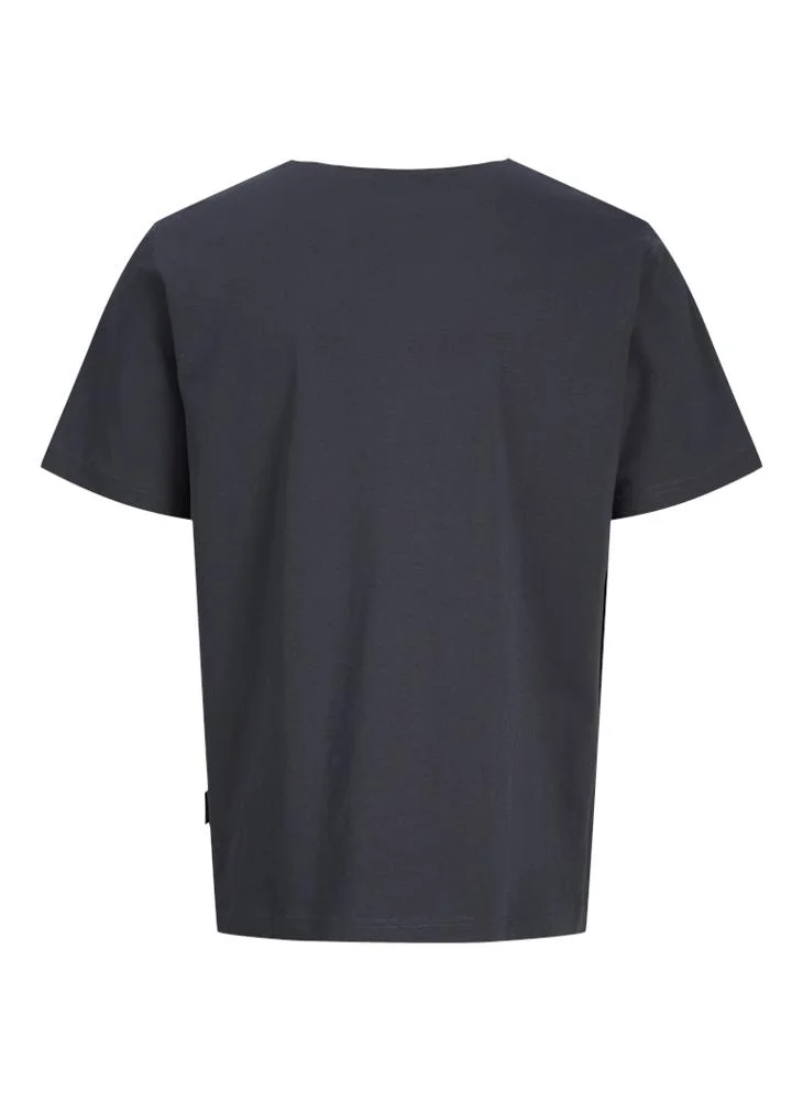 JACK & JONES Asphalt Logo Crew Neck T-Shirt for Men | Best Price UAE