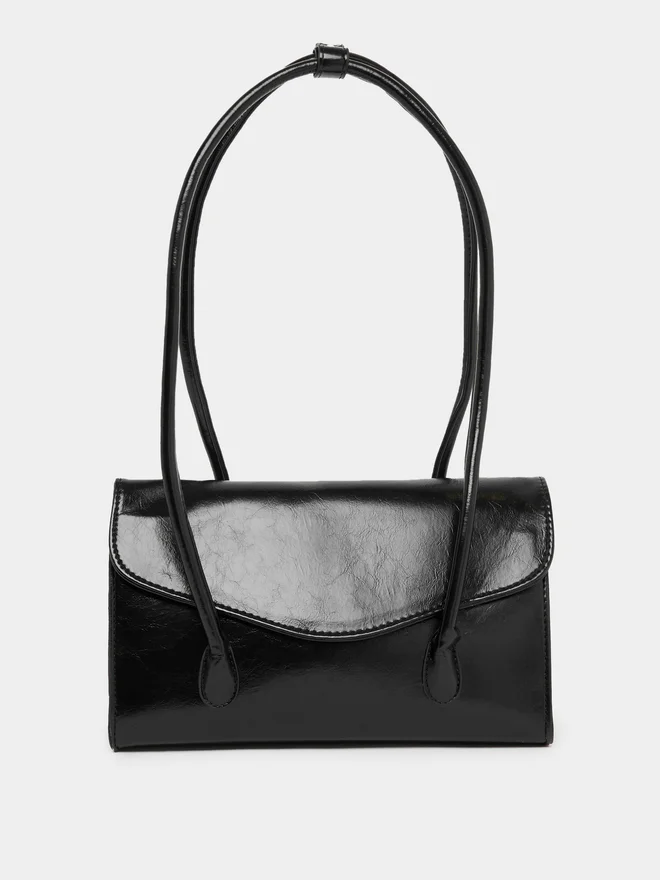 Styli Styli Solid Flap Over Shoulder Bag