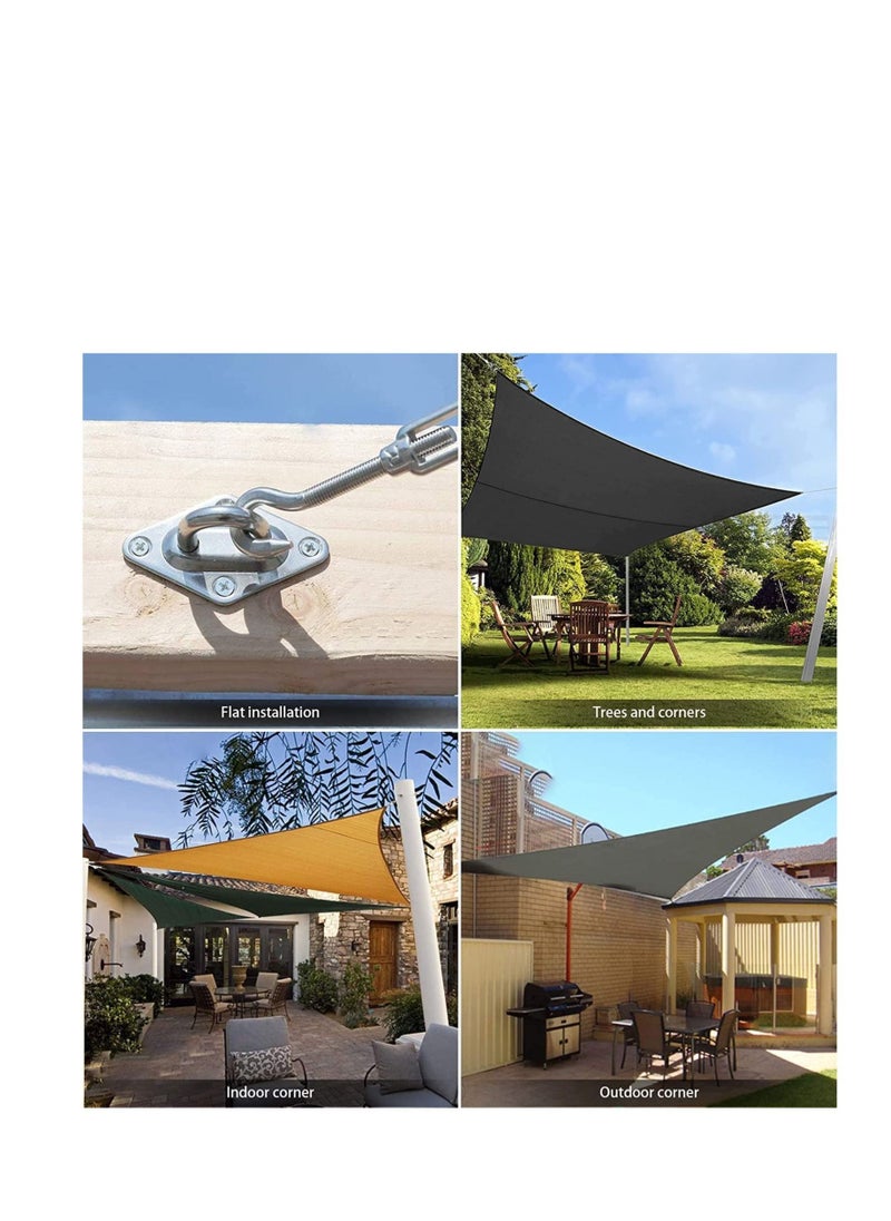 Y&D Sun Shade Sail Hardware Kit, Stainless Steel with 44 PCS Fixing Accessories, for Fixed Solar Installation Patio Lawn and Garden  - Image 2
