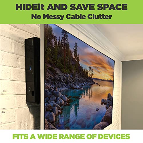HIDEit Mounts Uni-M PS3 Slim Wall Mount - American Company - Keeps the Console Cool - Heavy Steel Cable Box Holder - Behind TV Satellite Receiver & DVD Mount - Image 3