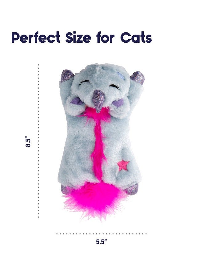 Catstages Cuddle Pal Unicorn Soothing Plush Purple Cat Toy - Image 2
