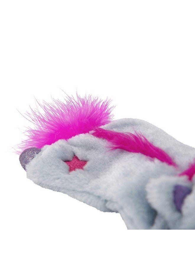 Catstages Cuddle Pal Unicorn Soothing Plush Purple Cat Toy - Image 4