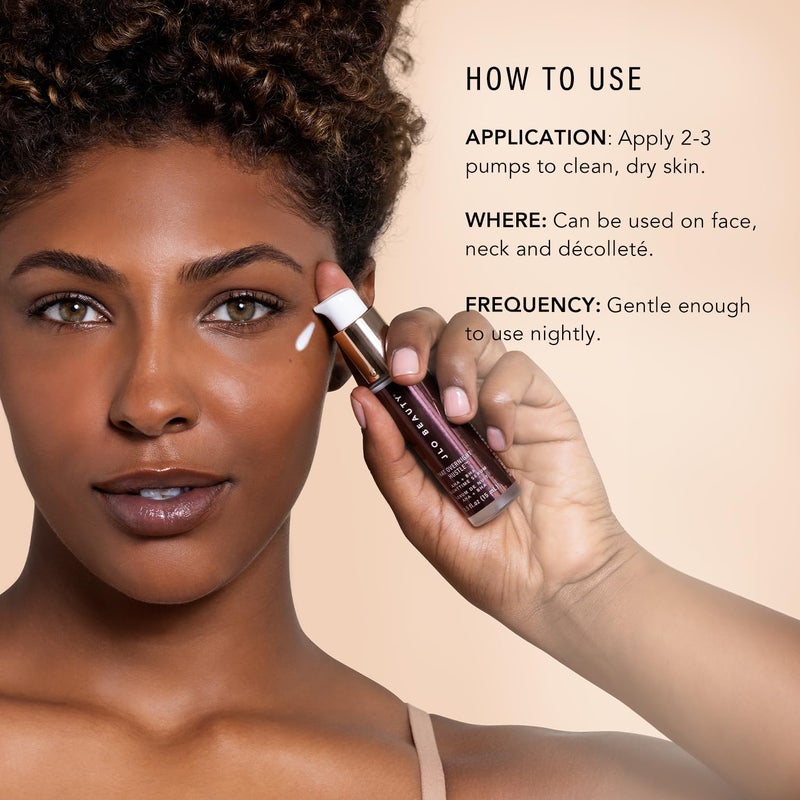 JLO BEAUTY Face Serum Set for Day & Night, Firming, Hydrating & Exfoliating Skincare with AHA, BHA & Hyaluronic Acid, Anti Aging Facial Serum, Skin Care Gift Set for Women, Travel Size, 1 Fl Oz Each - Image 3