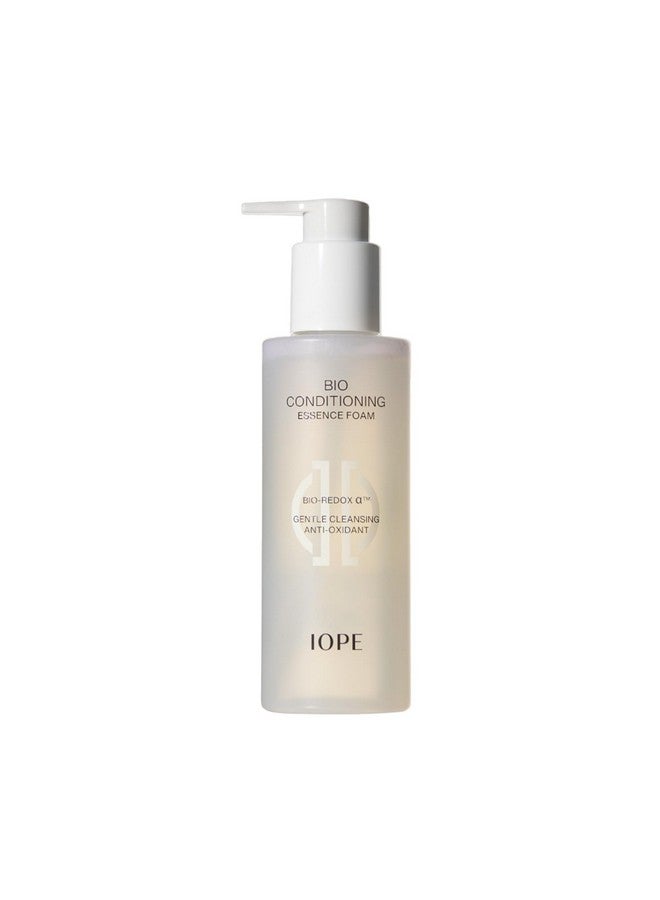 Iope Bio Conditioning Essence Foam Facial Cleanser - Gentle Makeup Cleansing & Moisturizng For Sensitive Skin, Antioxidant, Daily Exfoliation With Pha, Korean Face Wash, 6.08 Fl Oz - Image 1