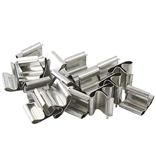 Larcele 200pcs Wood Candle Wicks Base Clips for Candle Making DIY