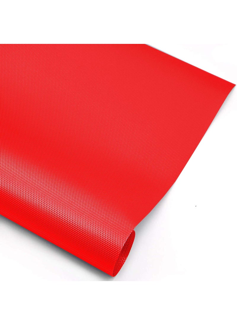 Kuber Industries Kuber Industries Duty Diamond/Dots Shelf Liners, Non-Slip Drawer Liner Cabinet Pad Refrigerator Mat No Odor for Home and Kitchen-45X150 cm (1.5 Mtr,Red)-KUBMART11701  - Image 2
