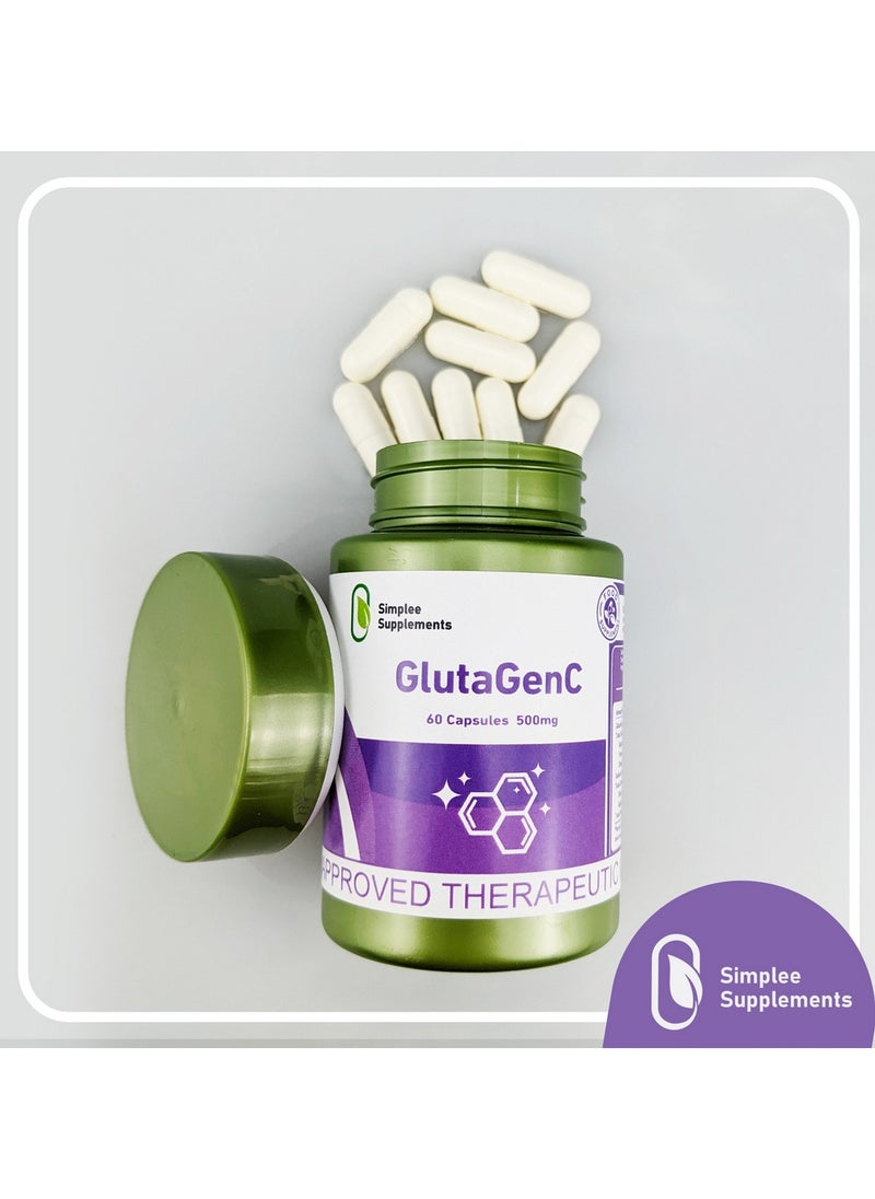 Simplee Supplements ملحق كبسولة التبييض Simplee GlutaGenC  - Image 1