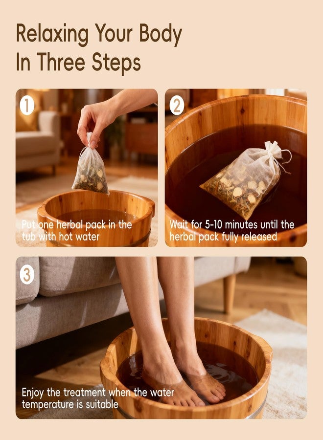 نوفال حمام القدمين العشبي نوفال، مع تعليمات باللغة الإنجليزية، مكونات طبيعية، 30 غرام × 30 كيسًا - Image 3