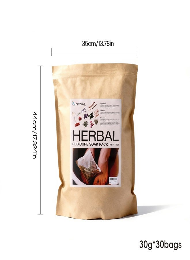 نوفال حمام القدمين العشبي نوفال، مع تعليمات باللغة الإنجليزية، مكونات طبيعية، 30 غرام × 30 كيسًا - Image 5