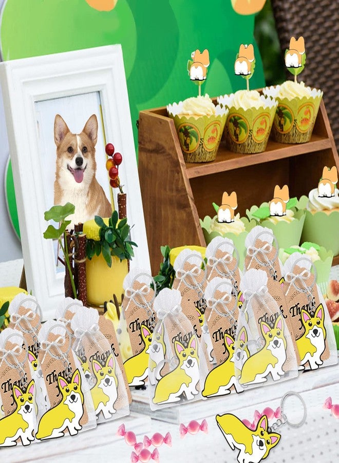 CiciBear 40 Pack Corgi Keychains Party Decoration for Corgi Dog Puppy, Pet Animals,Let's Pawty Party, Animal Lover, Kids Birthday, Baby Shower - Image 5