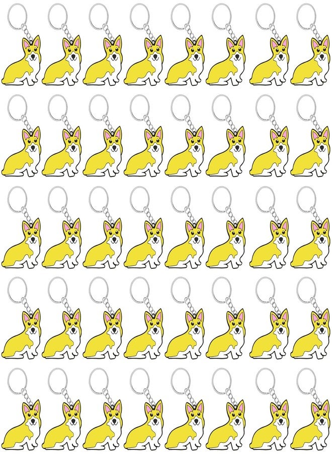 CiciBear 40 Pack Corgi Keychains Party Decoration for Corgi Dog Puppy, Pet Animals,Let's Pawty Party, Animal Lover, Kids Birthday, Baby Shower - Image 1