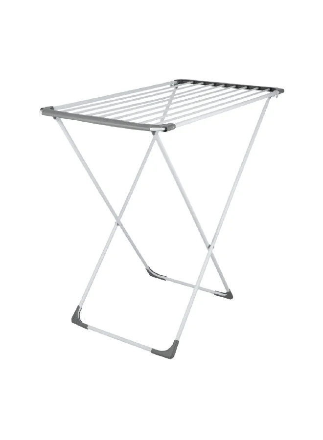 HoneyBee Easy to Assemble and Use Extendable Drying Rack White and Grey 107-177 x 95cm 142301