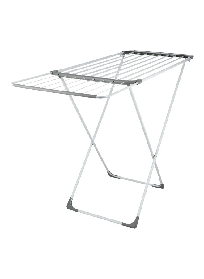 HoneyBee Easy to Assemble and Use Extendable Drying Rack White and Grey 107-177 x 95cm 142301