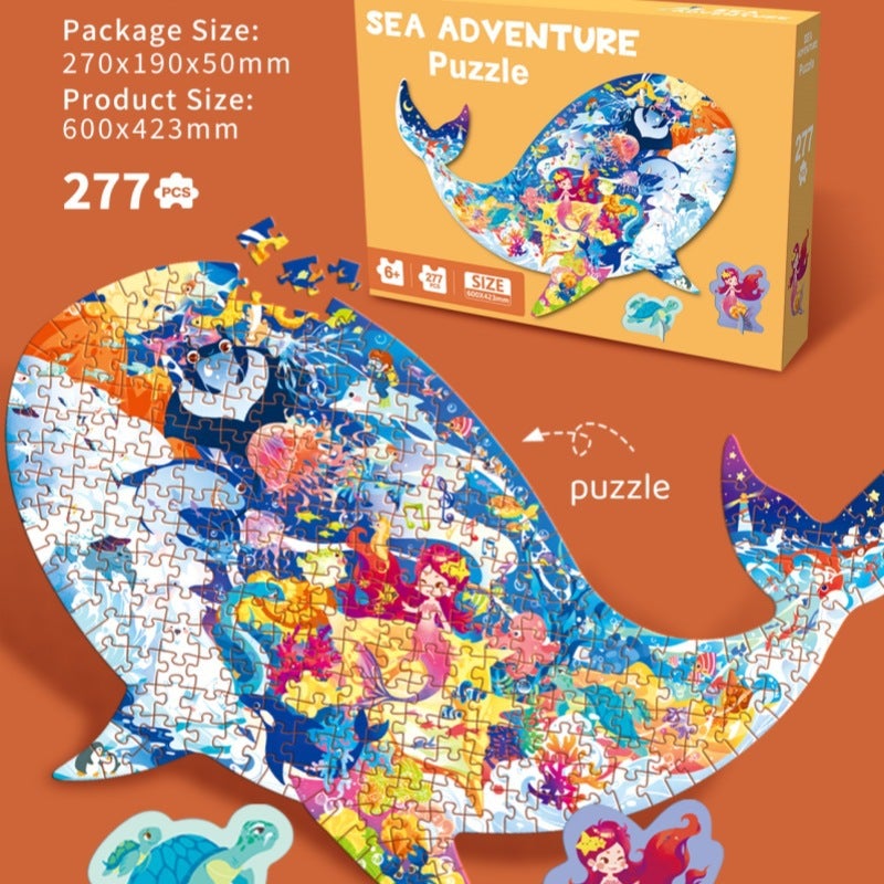 Children's Animal-Shaped Puzzle Educational Toy for Early Learning, 4-6 Years